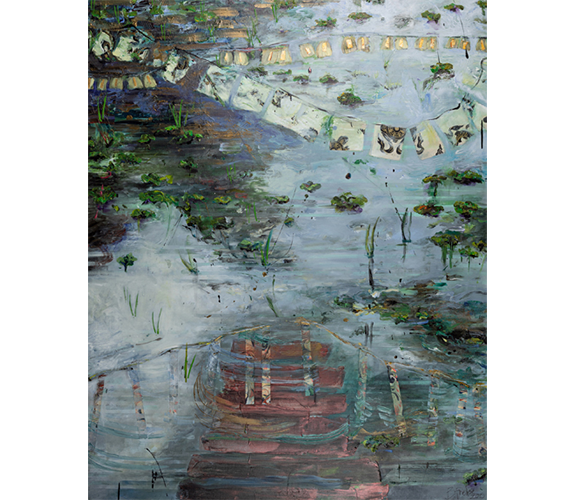 "Rain on a Pond" - Becky Frehse